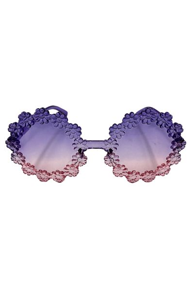 kidspartim Party Glasses Mica Floral Model Purple