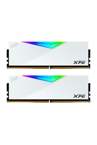 XPG ذاكرة Lancer Rgb White سعة 32 جيجابايت (2X16 جيجابايت) 6000 ميجا هرتز CL30 DDR5 Bellek