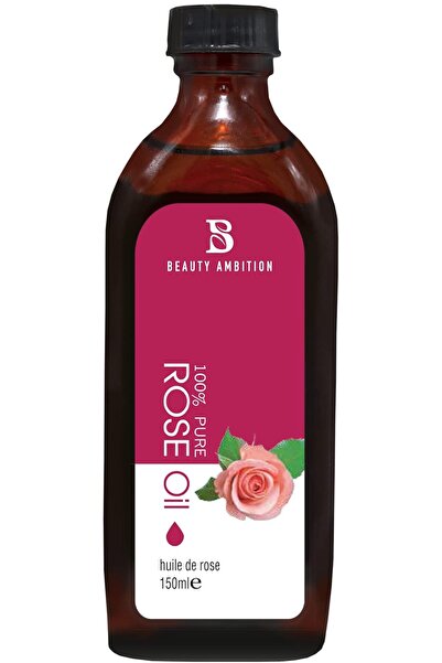 BEAUTY AMBITION Rose Oil, Anti-Ageing & Anti-Wrinkle Serum, Rose Oil for Face, Skin Care, 150ml