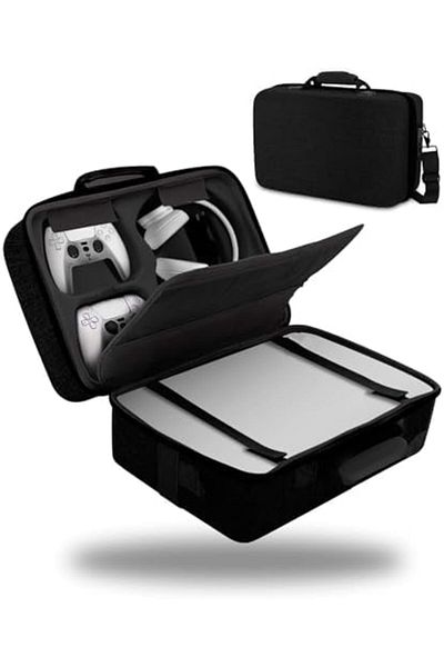 NO N4ME RUIXZSS PS5 Case with Hard Shell, PlayStation 5 Travel Bag, EVA Travel Bag Holds Console, Controller