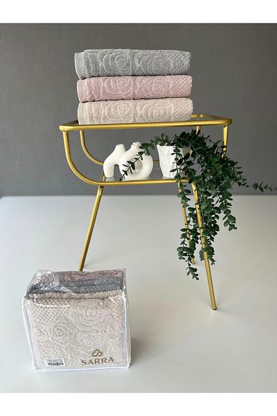 sarra 50X90 Rose 3-Piece Towel V2