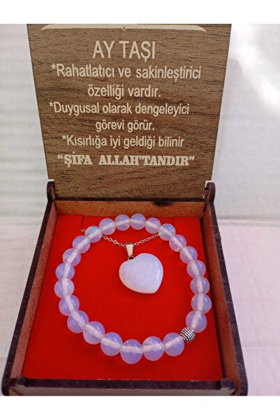 Umut Boxed Natural Stone Necklace Bracelet Set