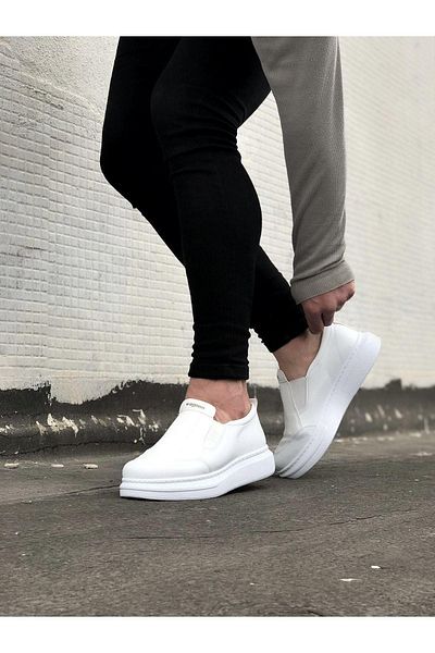 Celira Hs049 White Flat Casual Men's Shoes