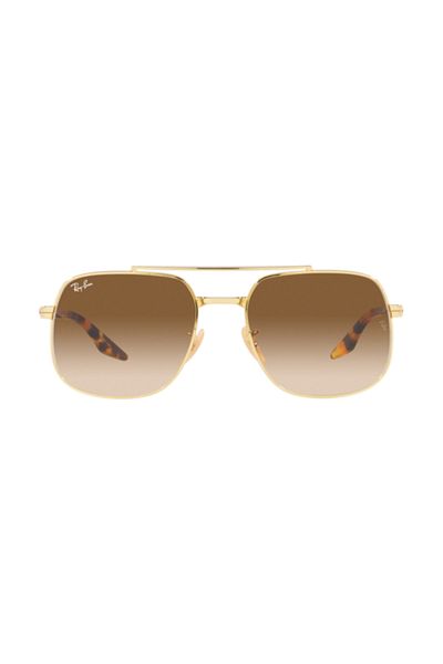 Ray-Ban Ray‑Ban RB3699 001/51 – Ochelari unisex, Aur (Arista), Lentile Brown Gradient, Mărime 56