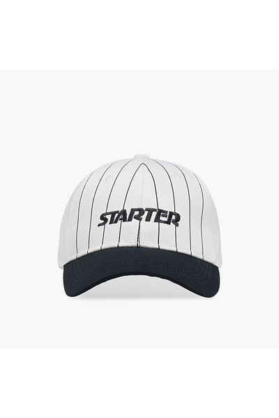 Starter Starter Striped Cap with Buckled Strap Closure