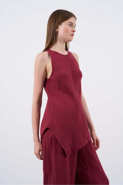 OzBeauty Zero Sleeved Bluzlu Suit