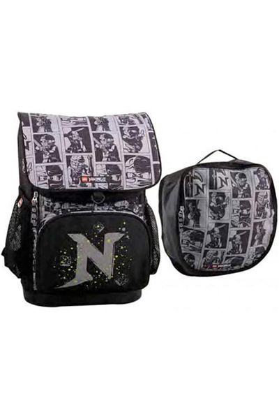 LEGO Optimo school bag + LEGO Core Line sports bag - NinjaGo Shadow design, 28 x 20 x 41 cm