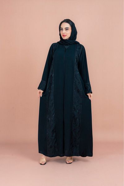 IKKXA Classic Abaya with Fine Handwork