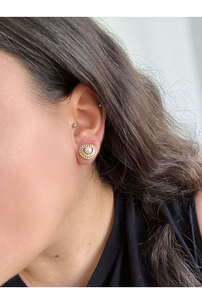 XUPING JEWELRY Minimal Vip Steel Earrings