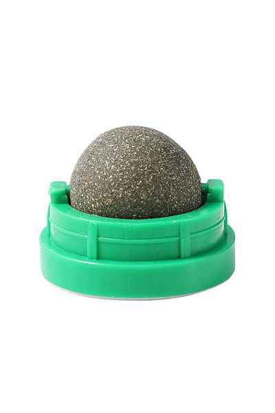 OEM Cat Toy Sphere with Catnip, Adhesive Back, Green