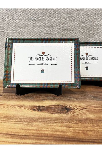 ColorCraft Ceramic Presentation Plate Seasoned with Love