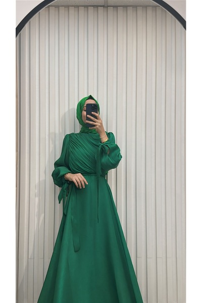 MERVE TESETTÜR Rochie de seară Büzgügü