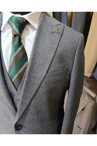 Ted Davıd Navy Blue Vest Suit
