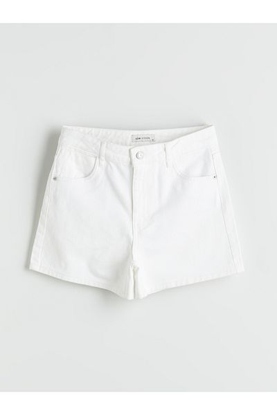 LC Waikiki Pantaloni scurti de jeans pentru femei Standard Fit
