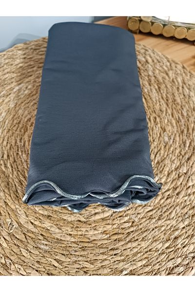 Blotch Premium Lycra Anthracite Color Lycra Sandy Jersey Shawl