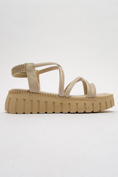 CCWAY AYAKKABI Women's Cross Piping Sandals Ten