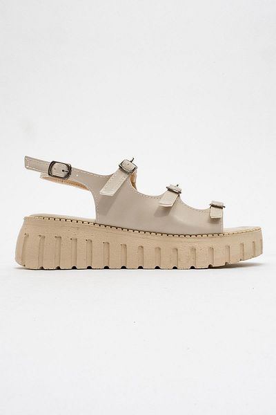 CCWAY AYAKKABI Women's 4 Buckle Sandals Ten