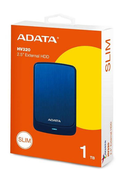 Adata HV320 External HDD Slim Hard Drive | Compatible with PS5 XBOX