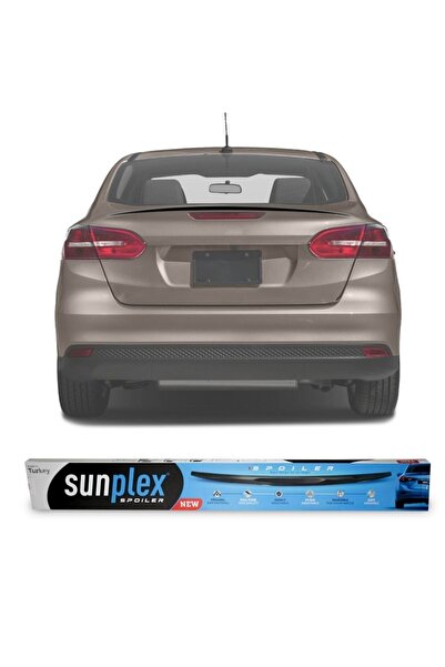 SUNPLEX Ford Focus 4 Spoiler Bagaj Üstü Sunplex Piano Black Sd 2015-2018 Arası