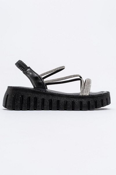 CCWAY AYAKKABI Woman's buckled ballet black