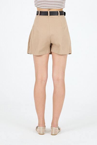 CEE CEEMODA Pileli Kemerli Şort Etek Xs-xxl