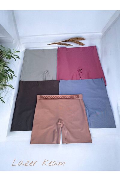 MYS GRUP TEKSTİL Laser Cut 1 Size Slimming Side Special Stitching No Trace Waistline Boxer Shorts Corset (Form/4005-5)