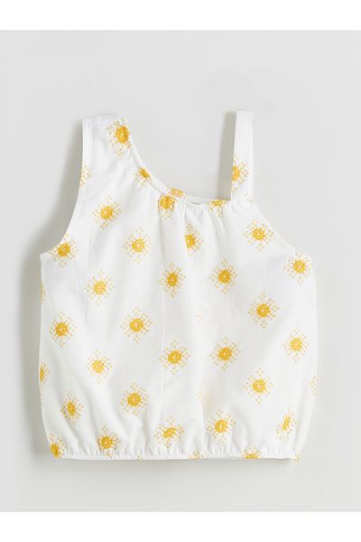 LC Waikiki Bluzka dziewczęca z haftem Crop