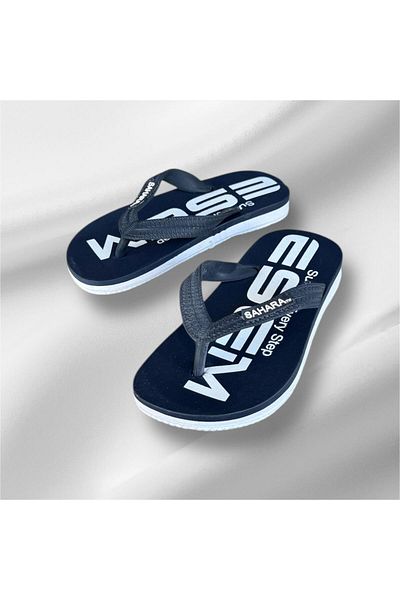 Esem Children's Navy Blue Flip Flops Light Sole Slippers