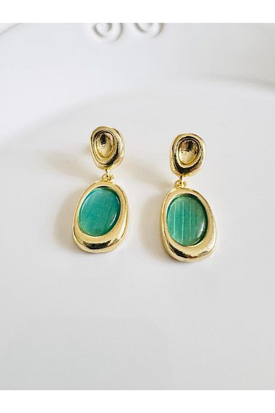 DEVİ fashion Vintage Dangle Gold Earrings 4 cm