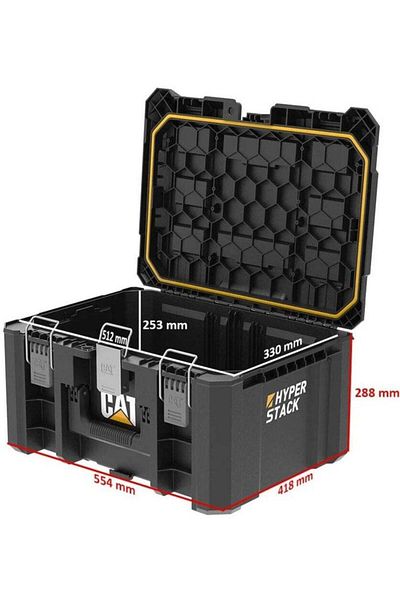 Cat CAT DA41003 HYPER STACK - 43-Liter Heavy-Duty Lockable Tool Case