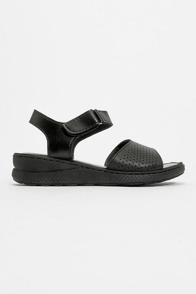 CCWAY AYAKKABI Women's Single Strap Sandals Black Black