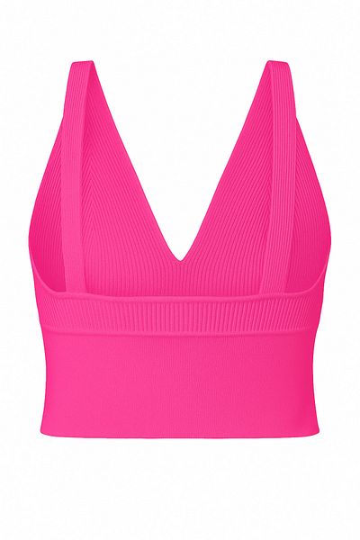 Perryes Women's Thin Strap Knitwear Stylish Crop Top Blouse\Bustier
