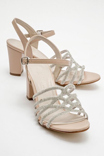 CCWAY AYAKKABI Sandale de damă cu toc de piatră TEN SKIN