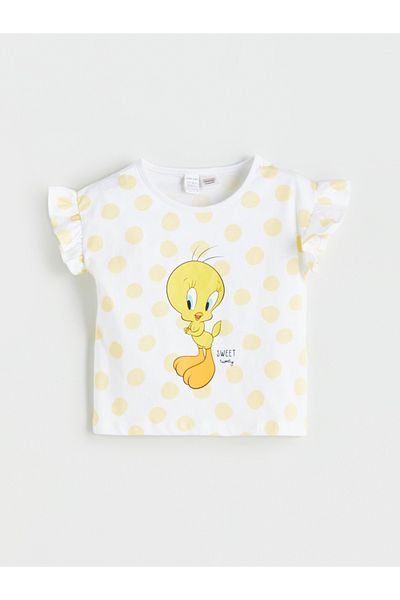 LC Waikiki Tweety Printed Girl's Blouse and Shorts 2-Pack