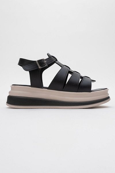 CCWAY AYAKKABI Women's Slip-On Sandals Black