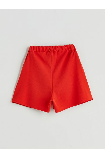 LC Waikiki Women's Pleated Shorts with Elastic Waist