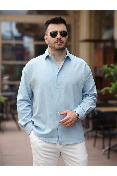 LUMAST Ελαφρύ Oversize Ελαφρύ πουκάμισο μουσελίνας κατά του ιδρώτα