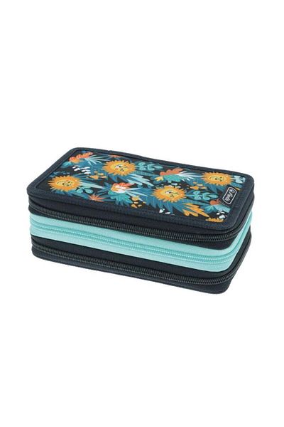 Herlitz Herlitz pencil case, 31 pieces, 3 compartments, Happy Lions motif
