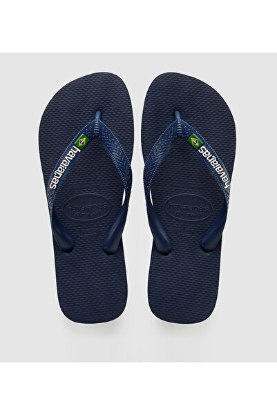 Havaianas الأزرق هاف. صندل للأطفال بشعار البرازيل
