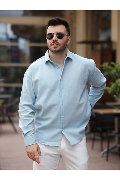 LUMAST Ελαφρύ Oversize Ελαφρύ πουκάμισο μουσελίνας κατά του ιδρώτα