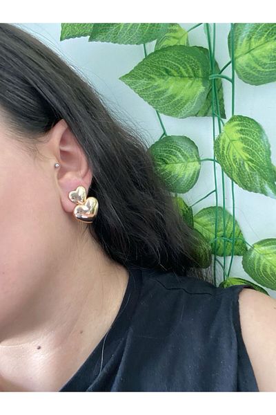 XUPING JEWELRY Heart Steel Earrings