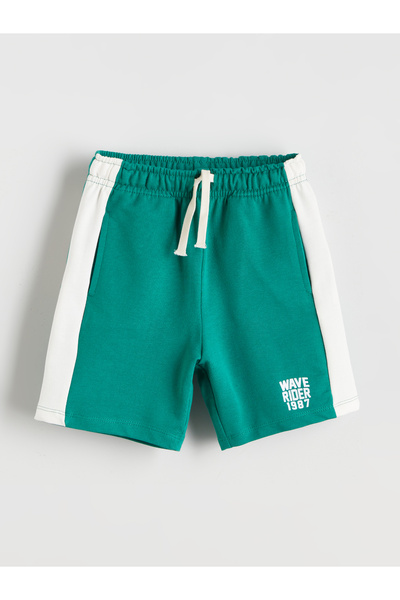 LC Waikiki Elastic Waist Printed Boys Shorts