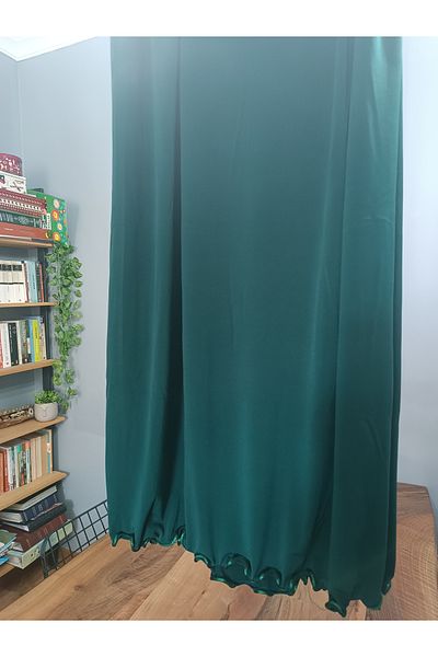 Blotch Premium Lycra Emerald Green Color Lycra Sandy Jersey Shawl