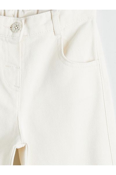 LC Waikiki Basic Girl's Trousers with Elastic Waist