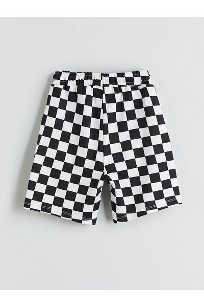 LC Waikiki Patterned Boy's Shorts with Elastic Waist