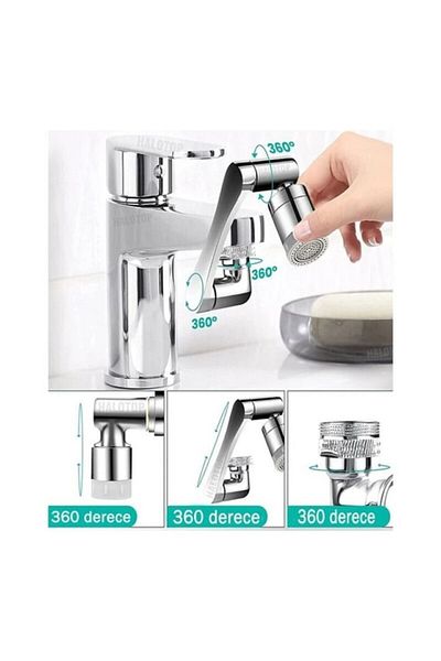 almital mobilya aksesuarları furniture accessories Acrobat Faucet Head 1080 Degree Movable, Water Saving