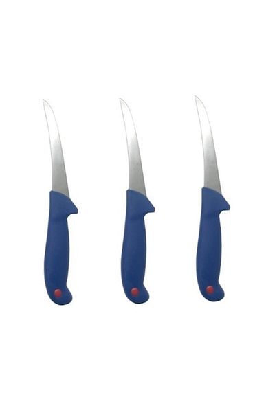 OEM Set 3 cuțite de măcelar 28 cm, lamă curbată, pentru dezosat