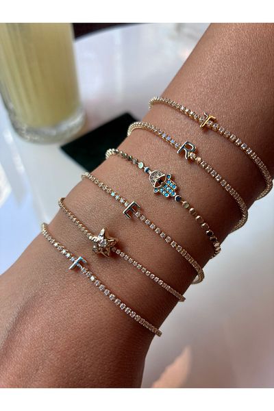 Miltonia Star Zircon Stone Plated Bracelet