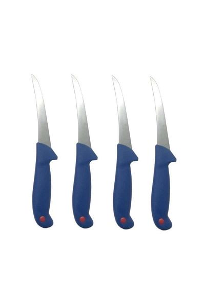 OEM Set 4 professional butchery knives, curved blade, for deboning