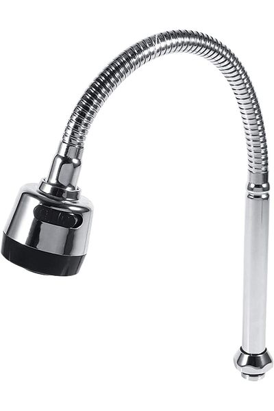 Generic 304 Stainless Steel Kitchen Sink Faucet with Flexible Pipe Dual Function Sprayer– 360° Swivel Spout.